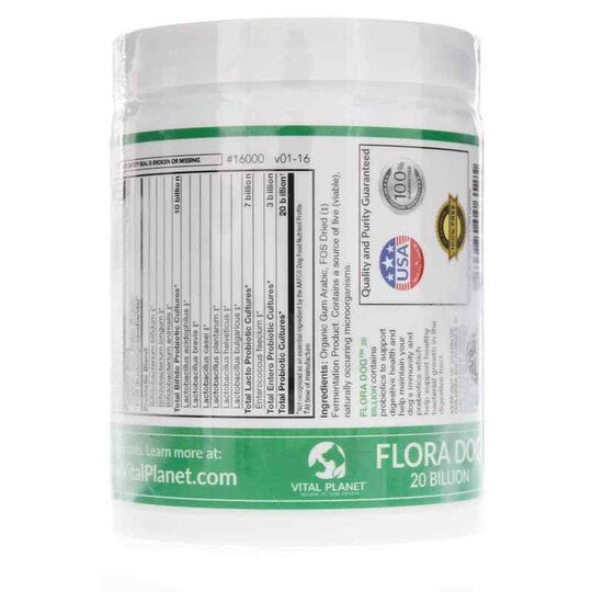 Flora Dog Probiotic 20 Billion CFU Powder, VTP